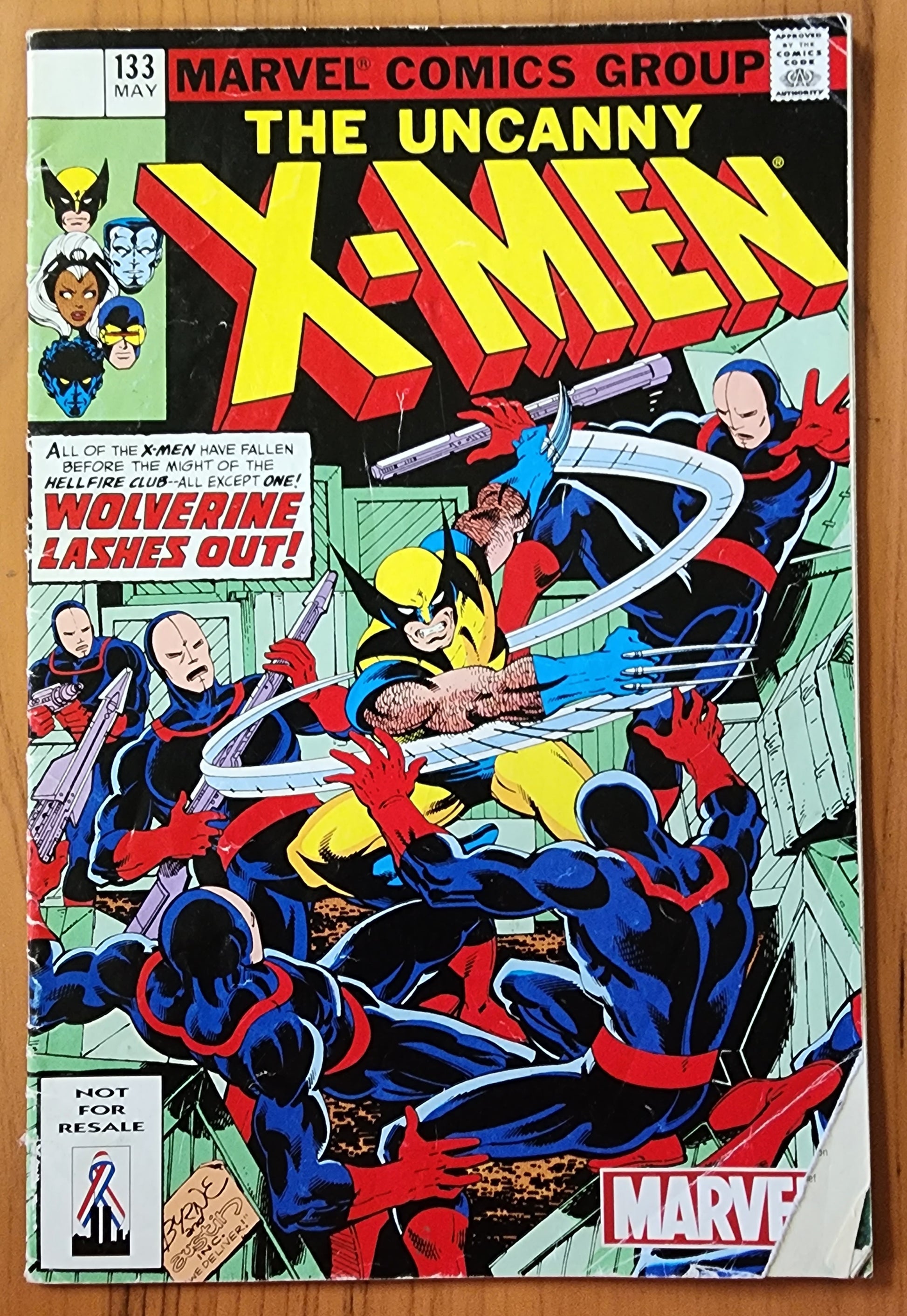 UNCANNY X-MEN #133 TOYBIZ MARVEL LEGENDS REPRINT NOT FOR RESALE X-Men MARVEL COMICS   