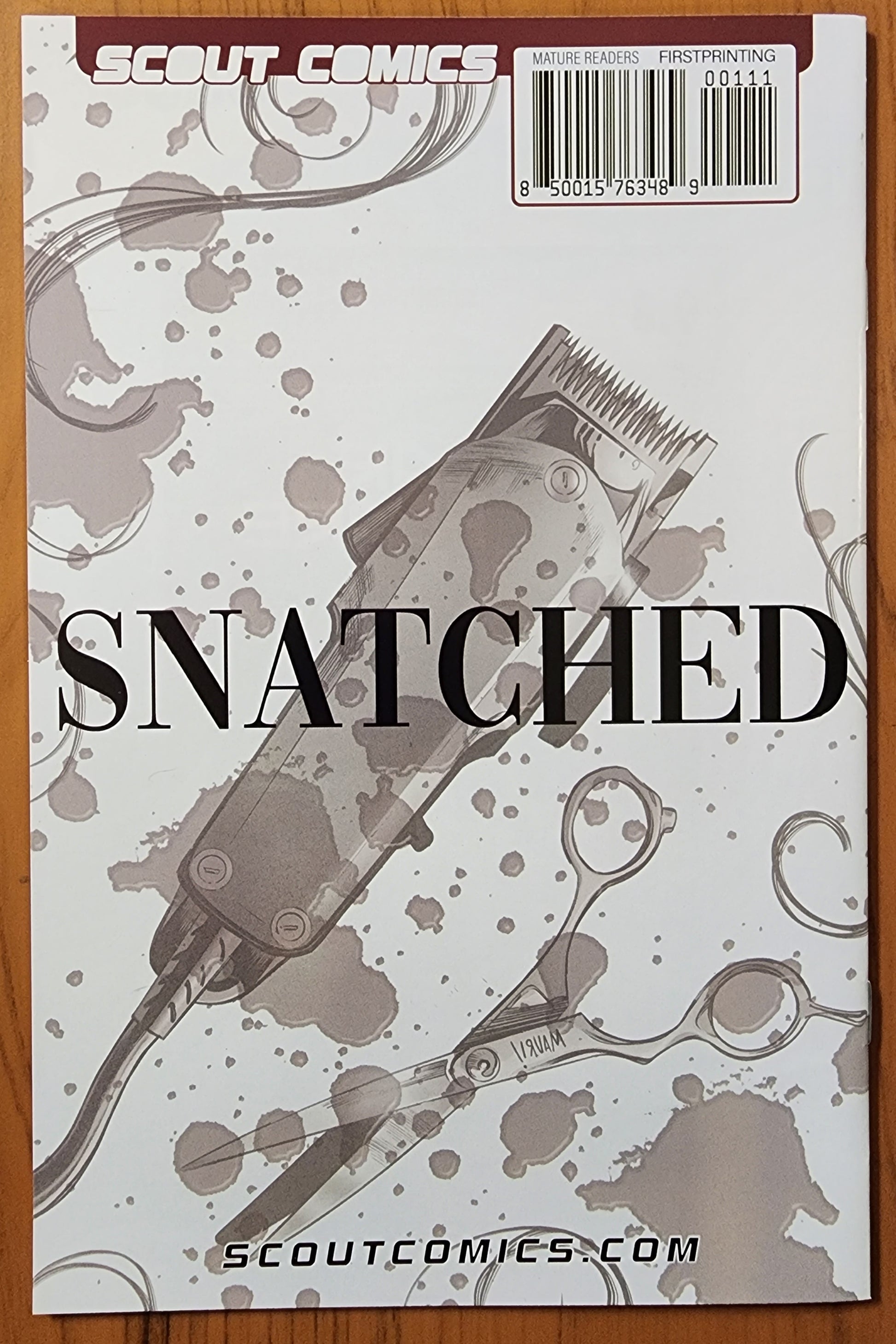 SNATCHED #1 [SD03] *DMG  SCOUT COMICS   