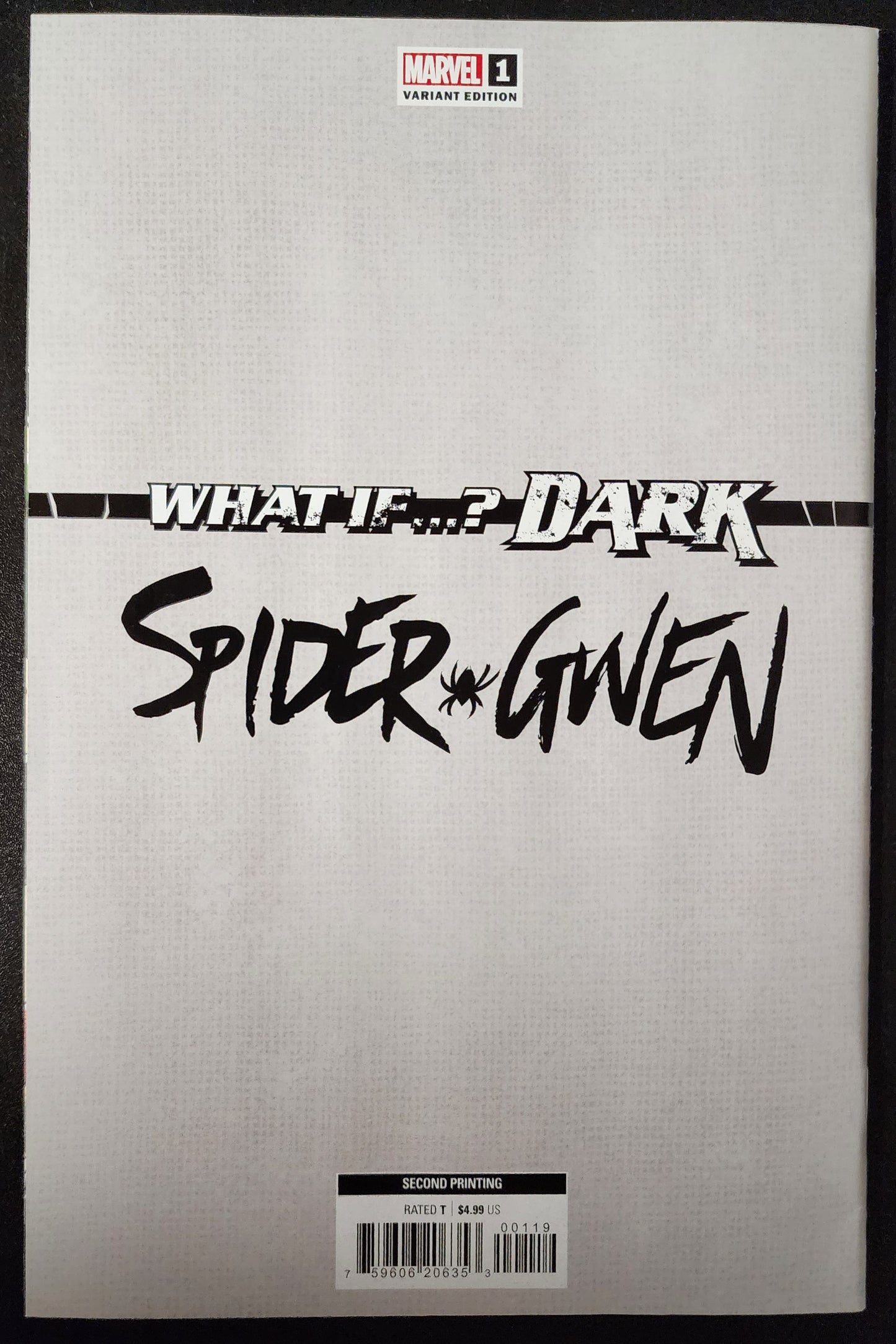 WHAT IF? DARK SPIDER-GWEN #1 ROSE BESCH 1:25 2ND PRINT VARIANT 2023 [SD02] Spider-Gwen MARVEL COMICS   