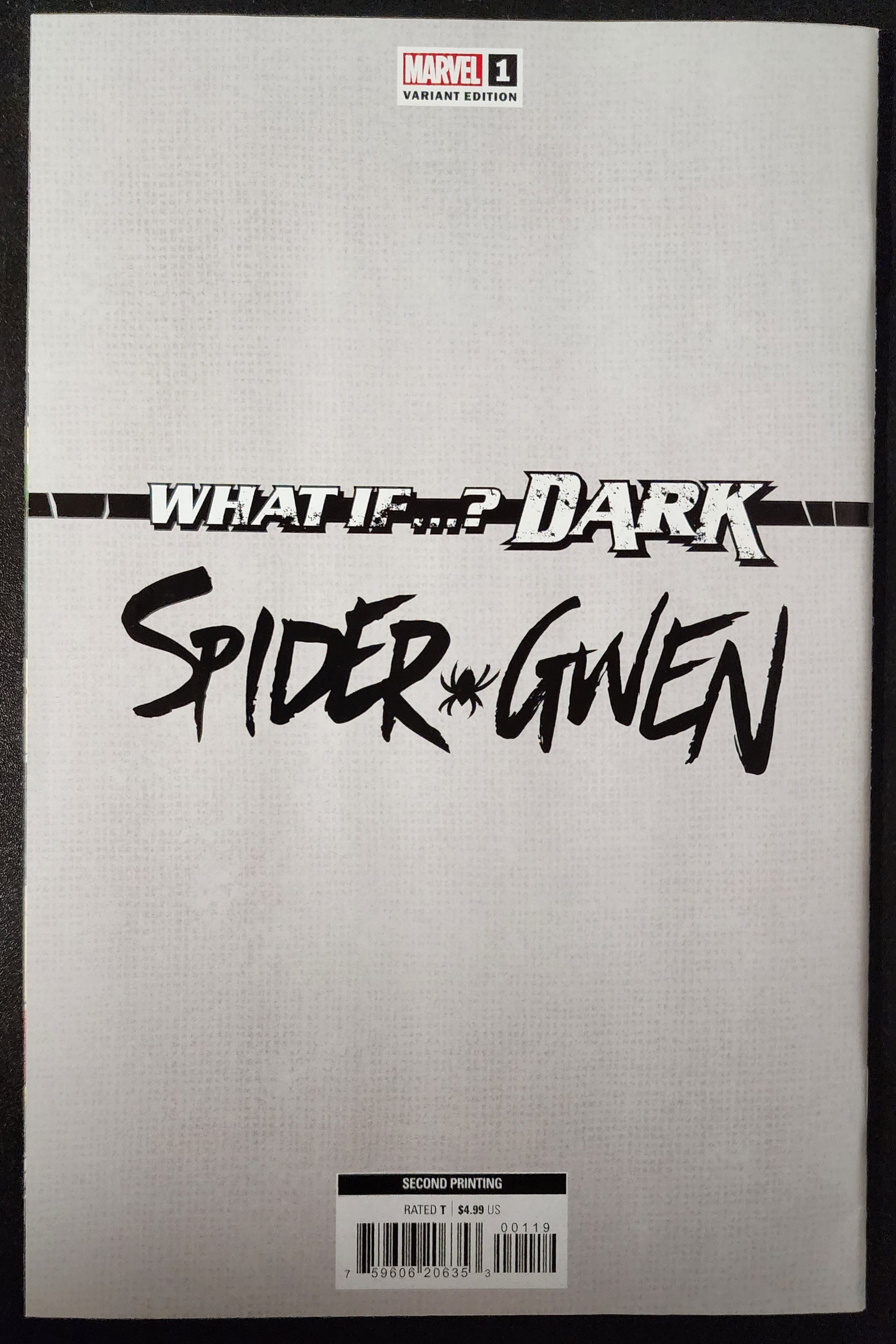 WHAT IF? DARK SPIDER-GWEN #1 ROSE BESCH 1:25 2ND PRINT VARIANT 2023 [SD02] Spider-Gwen MARVEL COMICS   