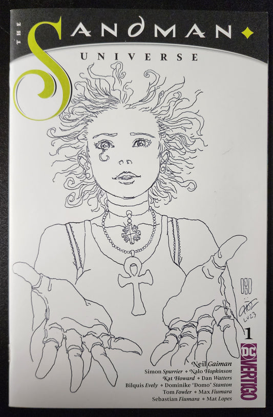 DEATH BY MIKE CHOI ON SANDMAN UNIVERSE #1 BLANK SKETCH COVER