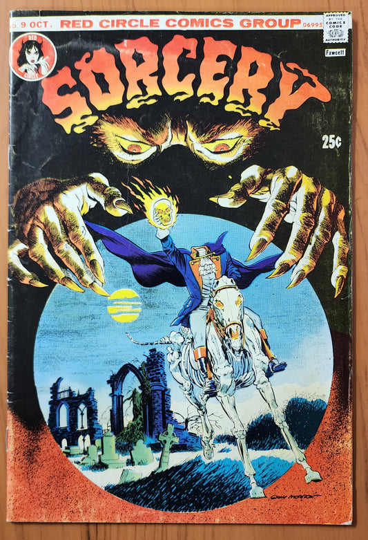 RED CIRCLE COMICS RED CIRCLE SORCERY #9 1974  RED CIRCLE   
