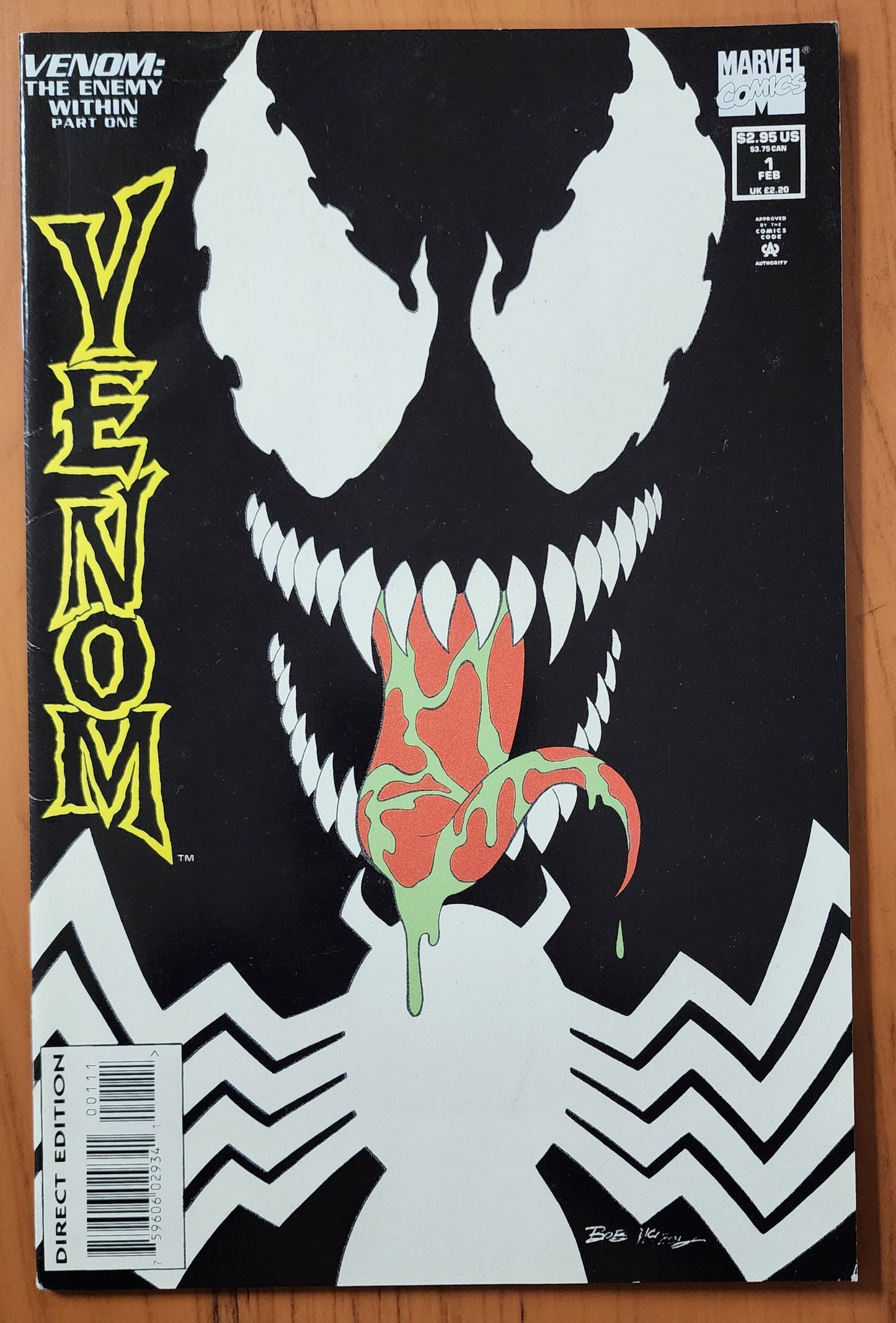 VENOM ENEMY WITHIN #1 1994 [SD01] Venom MARVEL COMICS   