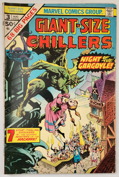 GIANT-SIZE CHILLERS #3 1975  MARVEL COMICS   