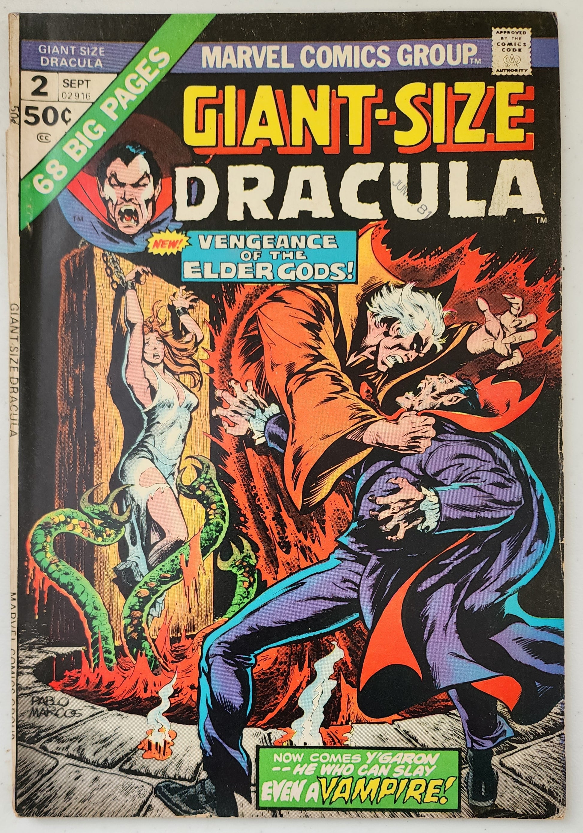 GIANT-SIZE DRACULA #2 1974 Dracula MARVEL COMICS   