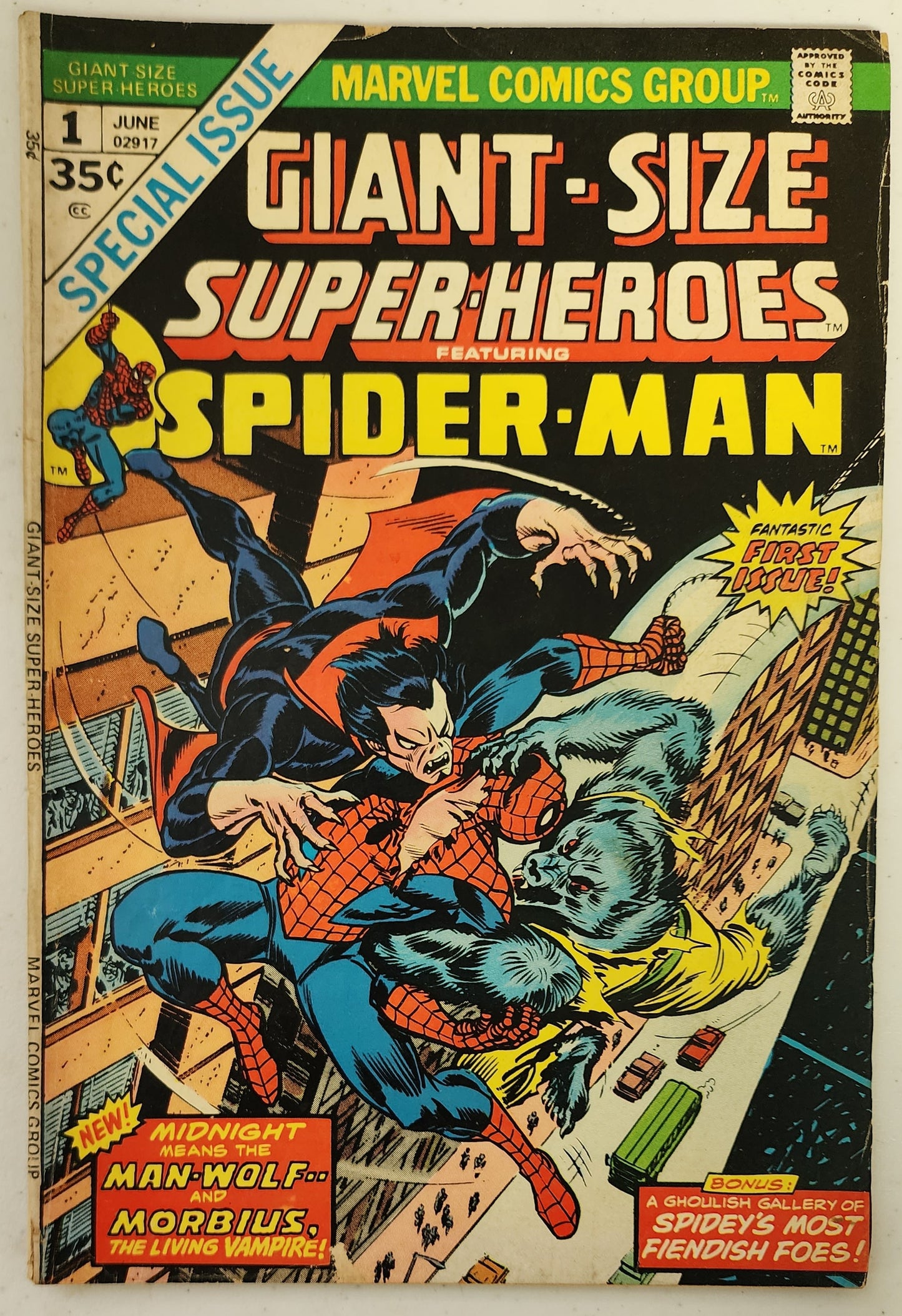 GIANT-SIZE SUPER-HEROES #1 SPIDER-MAN 1974 MARVEL COMICS