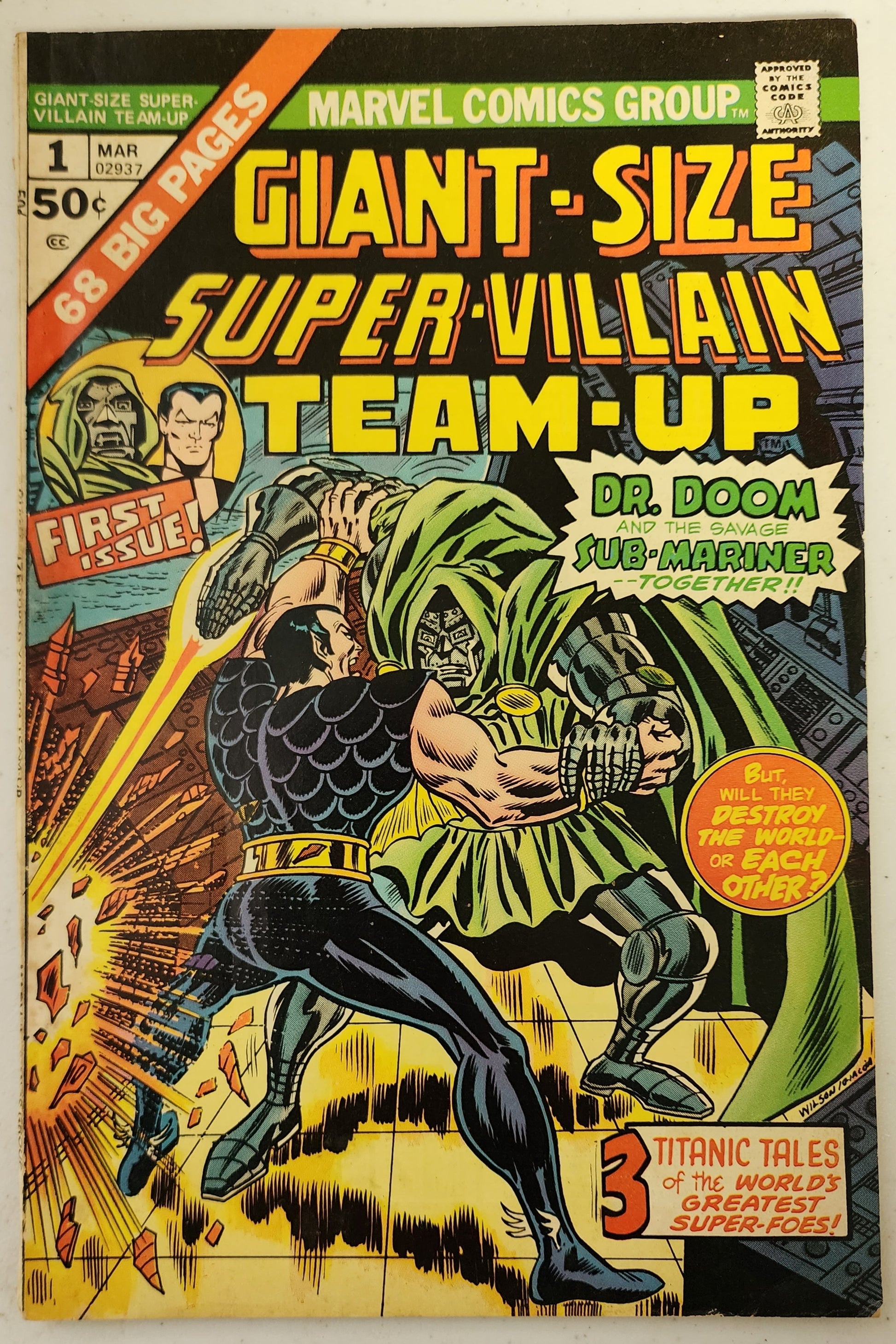 GIANT-SIZE SUPER-VILLAIN TEAM-UP #1 1975 MARVEL COMICS