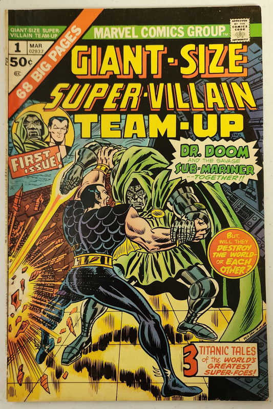 GIANT-SIZE SUPER-VILLAIN TEAM-UP #1 1975 MARVEL COMICS
