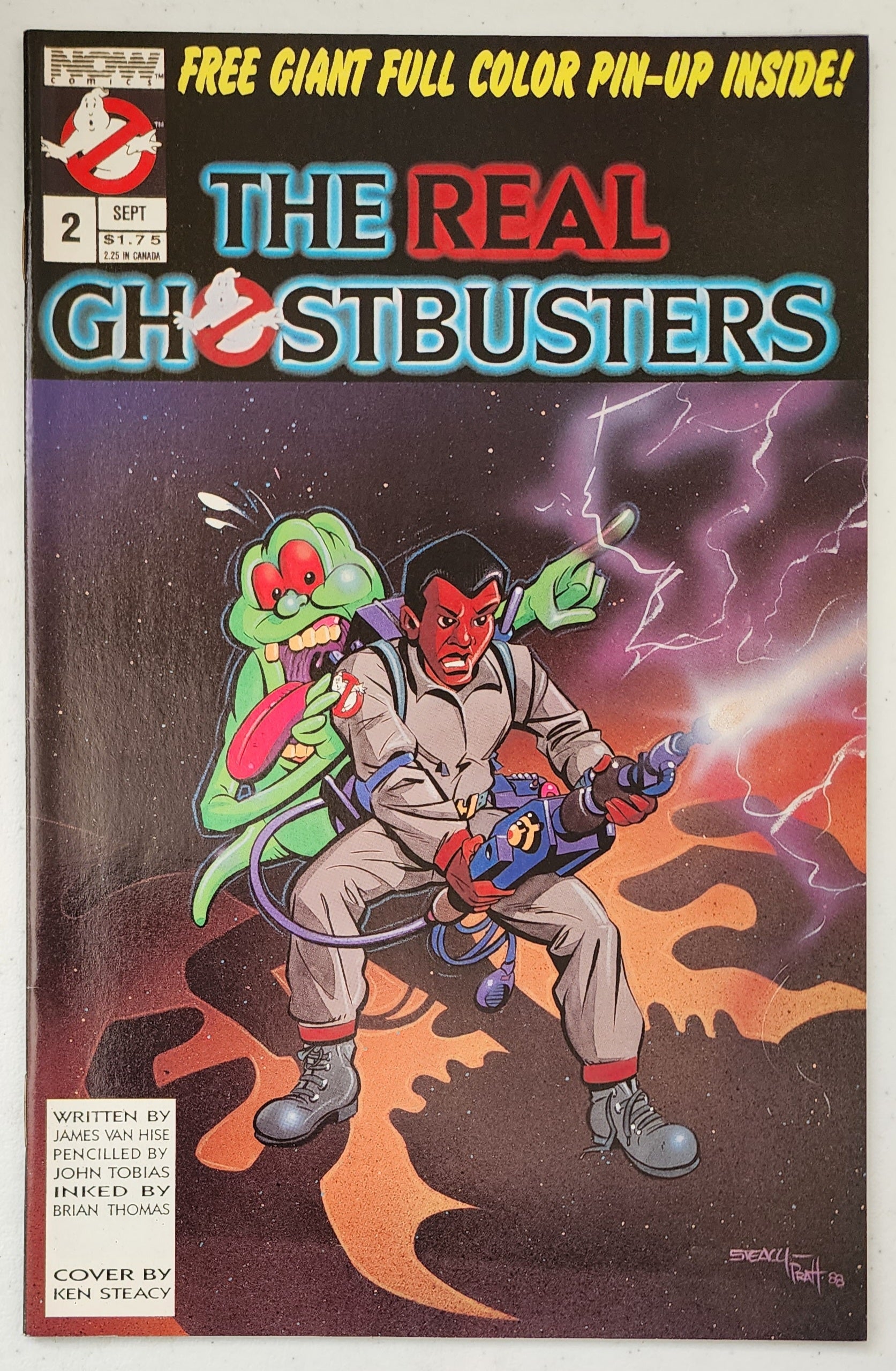 REAL GHOSTBUSTERS #2 1988 Ghostbusters MARVEL COMICS   