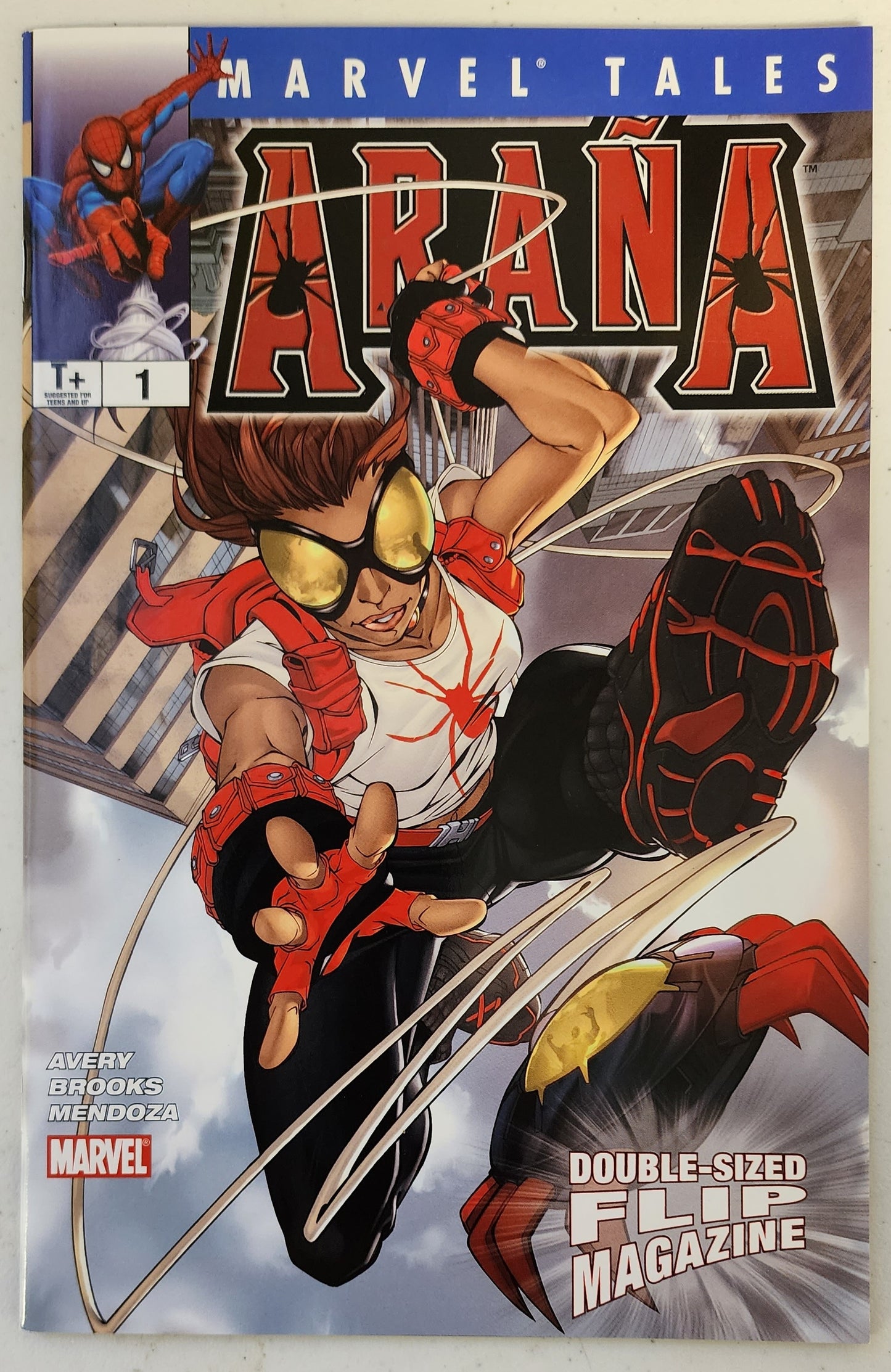 MARVEL TALES FLIP MAGAZINE ARANA #1 / AMAZING SPIDER-MAN #1 CAMPBELL Spider-Woman MARVEL COMICS   