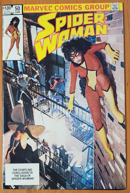 SPIDER-WOMAN #50 1983 (LAST ISSUE.  1ST APP LOCKSMITH) Spider-Woman MARVEL COMICS   