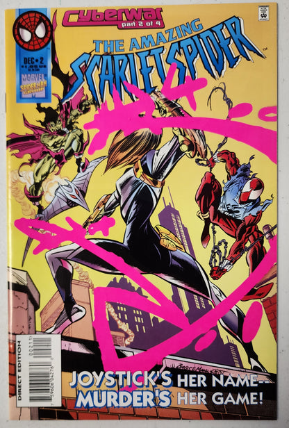 AMAZING SCARLET SPIDER #2 1995 (1ST APP JOYSTICK) Ghost Rider MARVEL COMICS