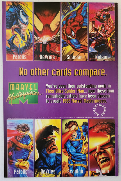 AMAZING SCARLET SPIDER #1 1995 (1ST APP CYBER SCARLET) NEWSSTAND Ghost Rider MARVEL COMICS