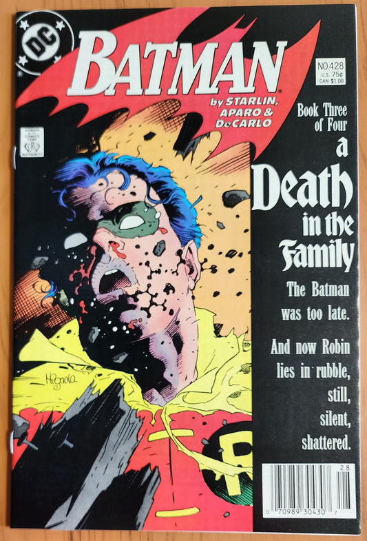 BATMAN #428 DEATH OF JASON TODD ROBIN 1989