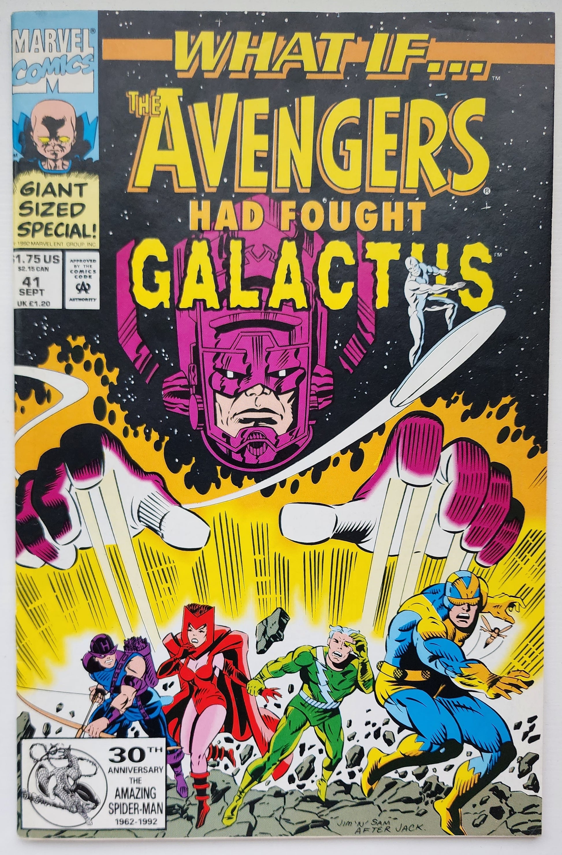 WHAT IF #41 AVENGERS FOUGHT GALACTUS 1992 What If MARVEL COMICS