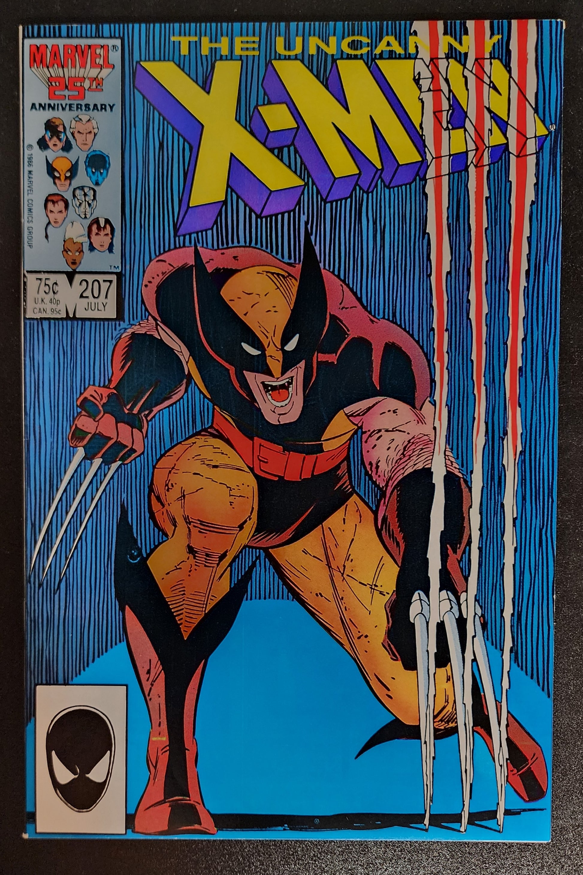UNCANNY X-MEN #207 JOHN ROMITA JR COVER 1986 [SD03] X-Men MARVEL COMICS