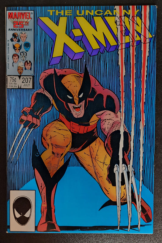 UNCANNY X-MEN #207 JOHN ROMITA JR COVER 1986 [SD03] X-Men MARVEL COMICS