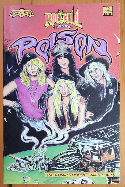 ROCK N ROLL COMICS #15 POISON 1990 Rock & Roll REVOLUTIONARY COMICS   