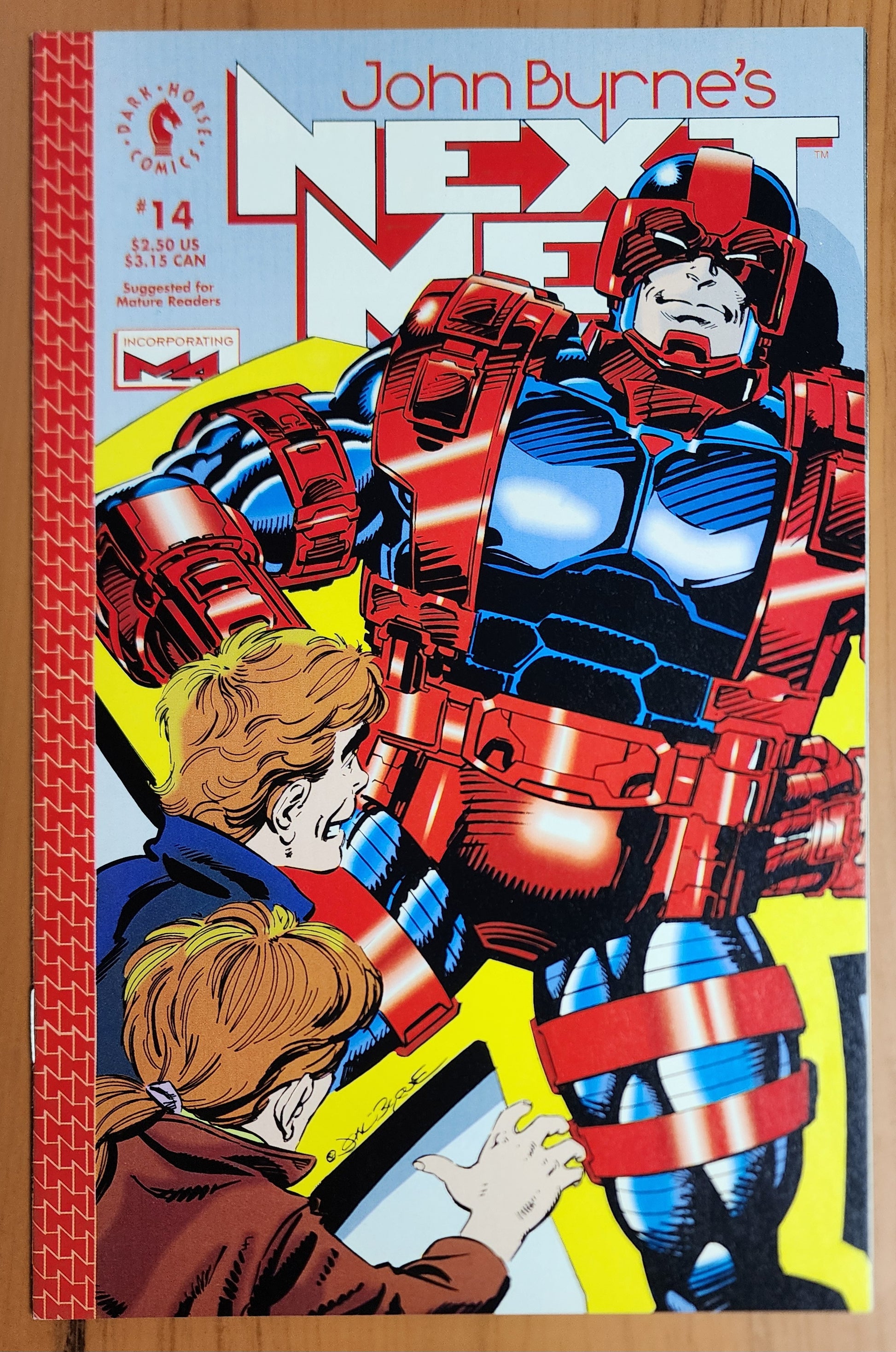 JOHN BYRNES NEXT MEN #14 1993 (1ST CAMEO HELLBOY) [S4] DARK HORSE COMICS