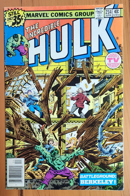 INCREDIBLE HULK #234 1979 (MARVEL MAN CHANGES NAME TO QUASAR) Spider-Man DC COMICS