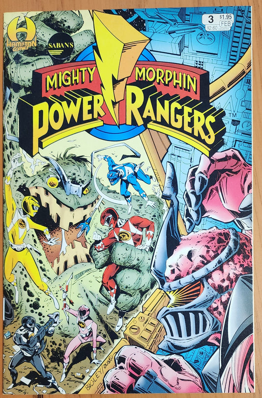 MIGHTY MORPHIN POWER RANGERS #3 1994 MMPR HAMILTON COMICS   