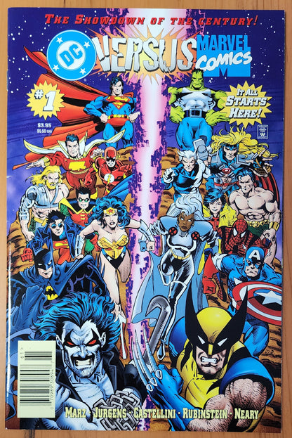 DC VS MARVEL #1 1996 NEWSSTAND Batman DC COMICS