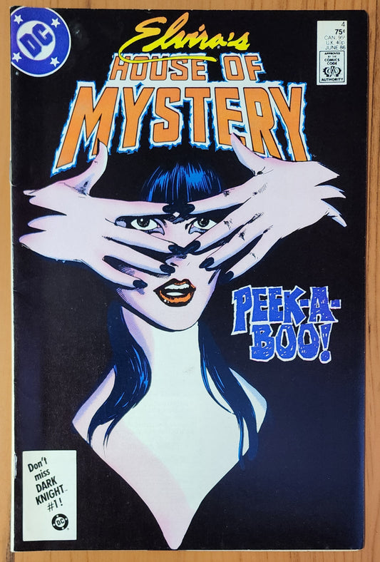 ELVIRAS HOUSE OF MYSTERY #4 1986 Elvira DC COMICS   