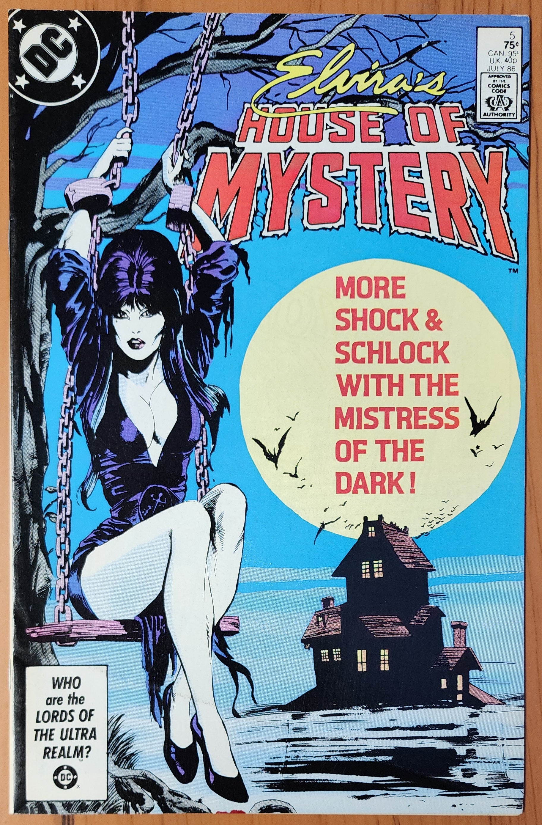 ELVIRAS HOUSE OF MYSTERY #5 1986 Elvira DC COMICS   