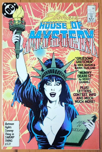 ELVIRAS HOUSE OF MYSTERY #8 1986 Elvira DC COMICS   