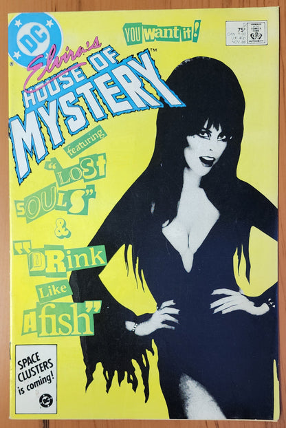 ELVIRAS HOUSE OF MYSTERY #9 1986 Elvira DC COMICS   