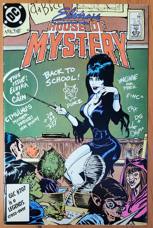 ELVIRAS HOUSE OF MYSTERY #10 1986 Elvira DC COMICS   