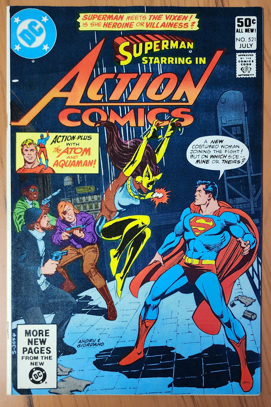 ACTION COMICS #521 1981 (1ST APP VIXEN)