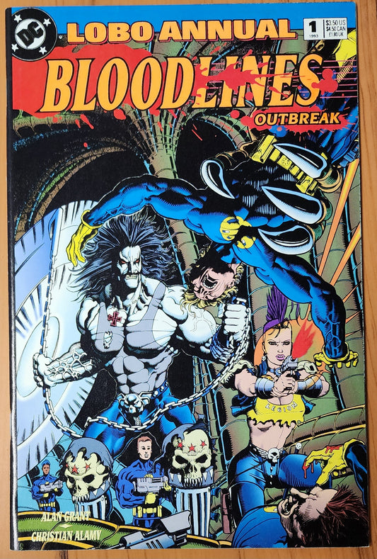 LOBO ANNUAL #1 BLOODLINES OUTBREAK 1993 Lobo DC COMICS   