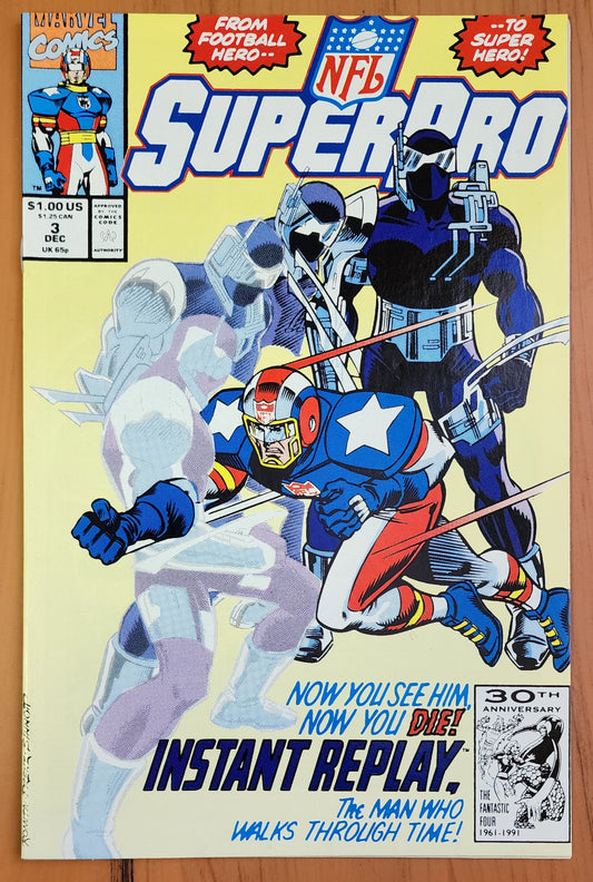 NFL SUPER PRO #3 1991 MARVEL COMICS