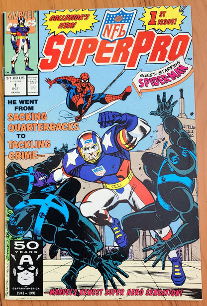 NFL SUPER PRO #1 1991 MARVEL COMICS