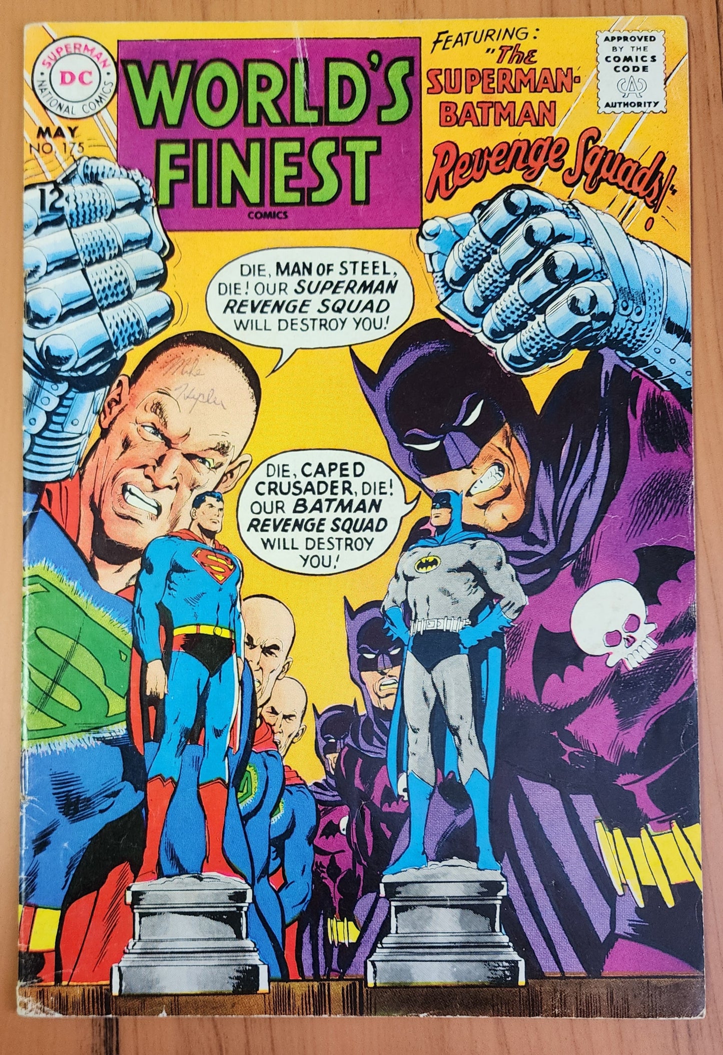WORLDS FINEST #175 1968 NEAL ADAMS BATMAN SUPERMAN [J02] Worlds Finest DC COMICS