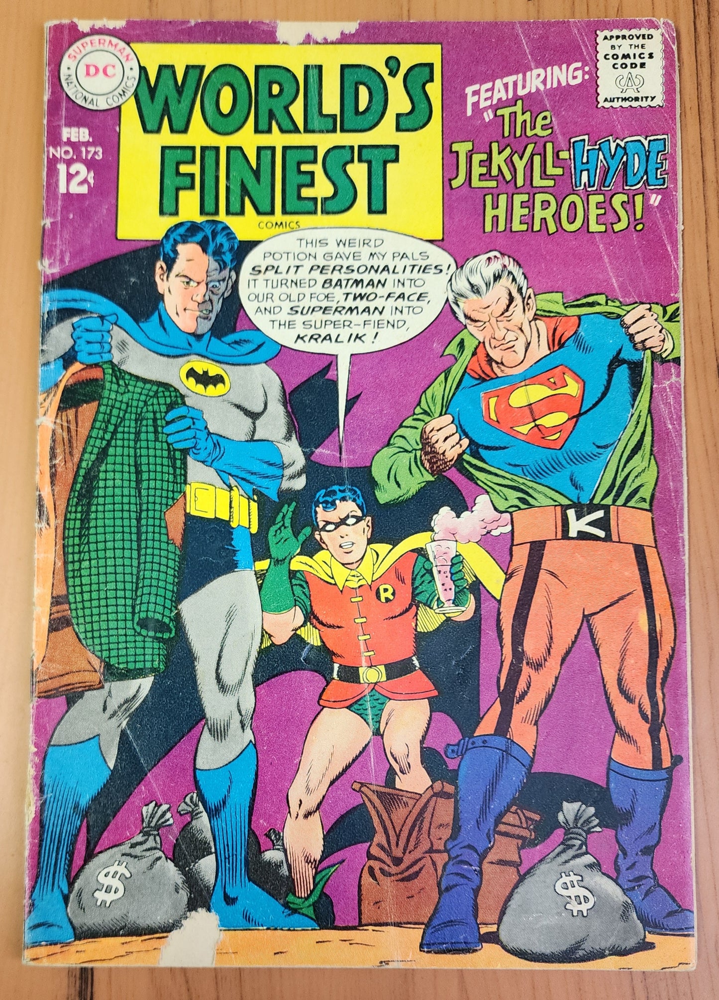 WORLDS FINEST #173 1968 Worlds Finest DC COMICS