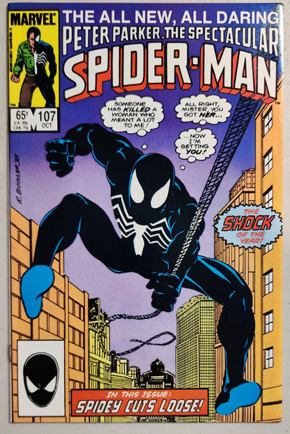 PETER PARKER SPECTACULAR SPIDER-MAN #107 1985 (1ST APP SIN-EATER) Spectacular Spider-Man MARVEL COMICS