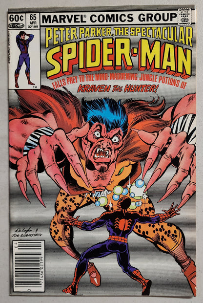 SPECTACULAR SPIDER-MAN #65 1982 Spectacular Spider-Man MARVEL COMICS