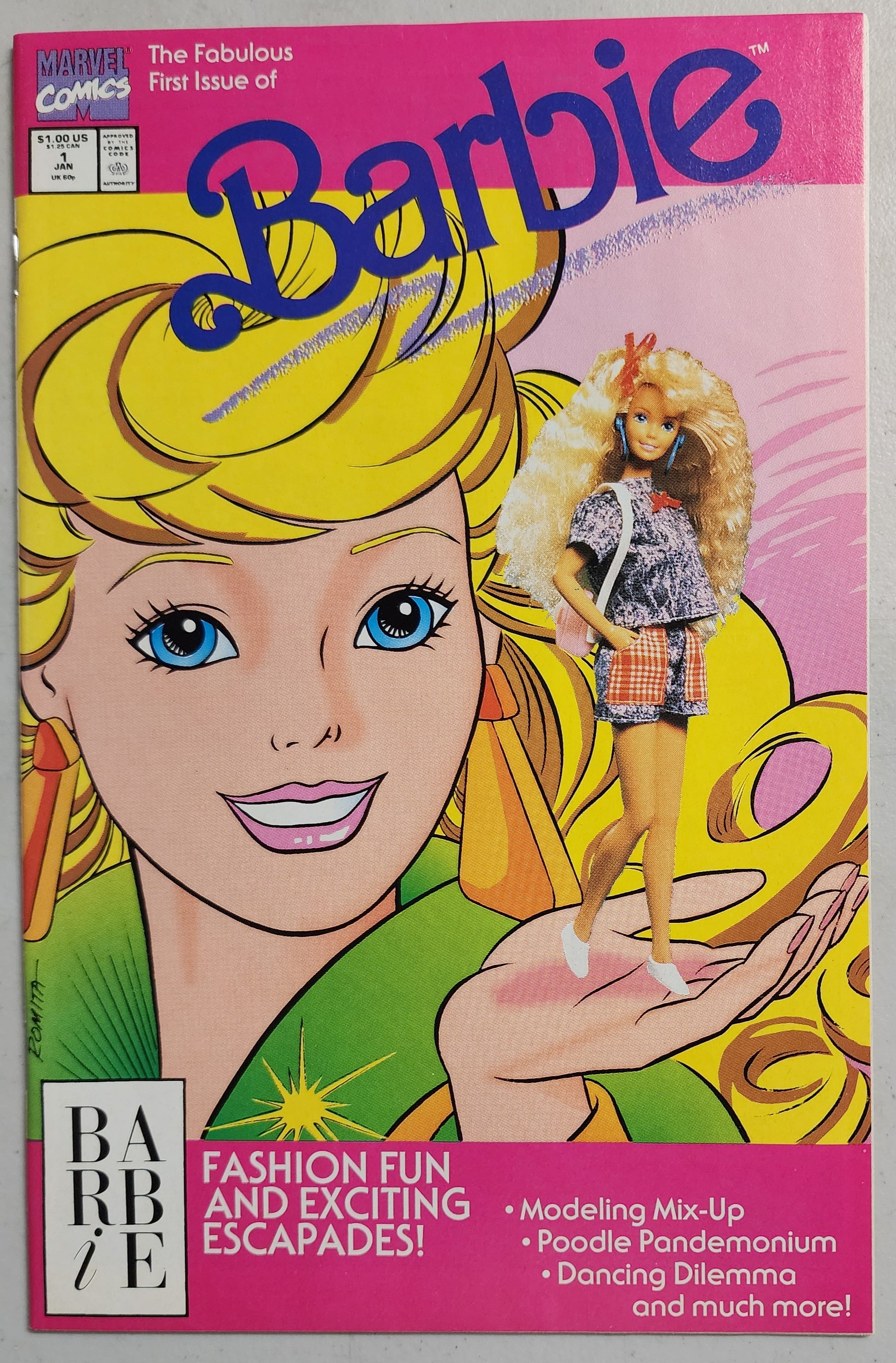 BARBIE #1 1991 [S02] Barbie MARVEL COMICS