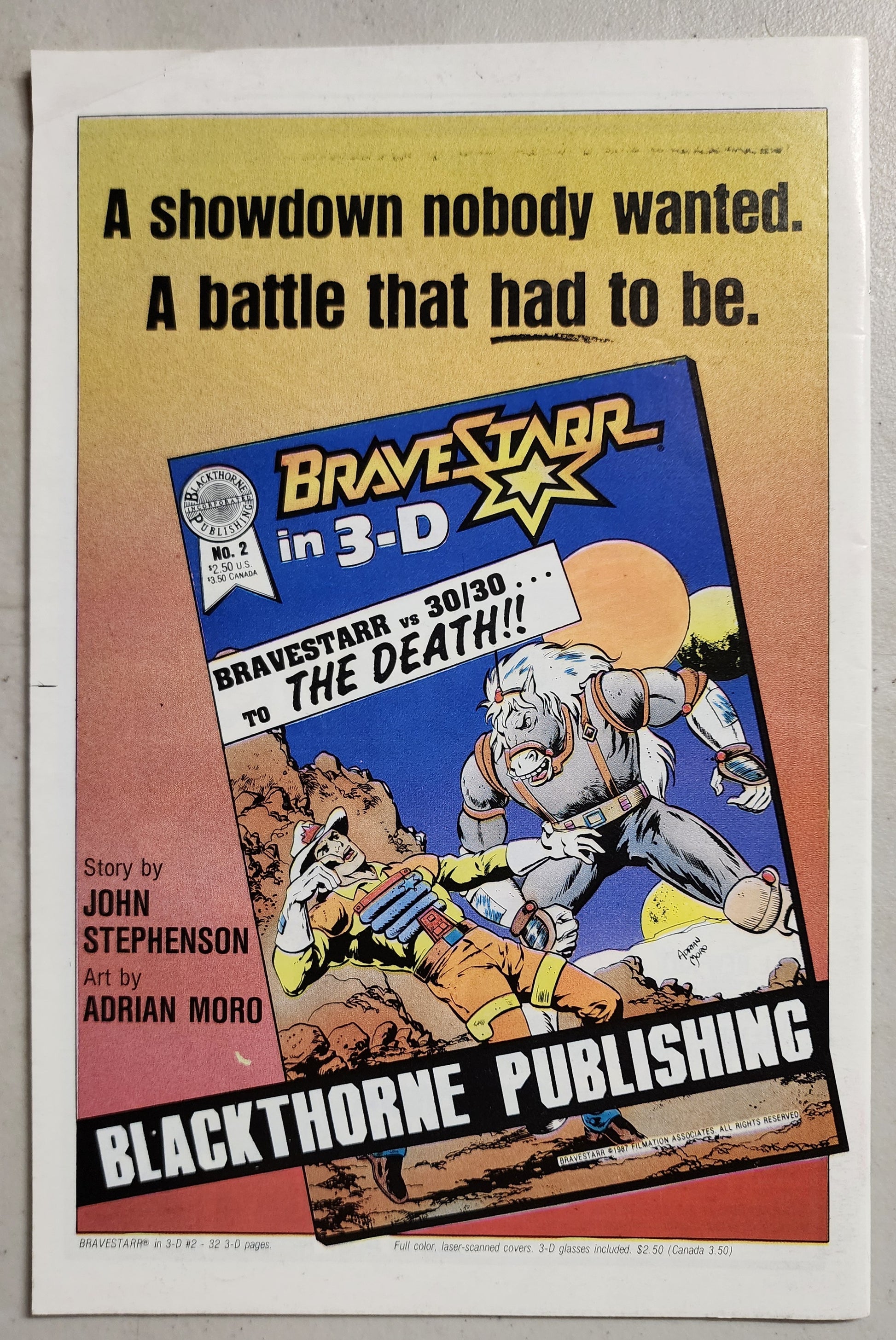 BATTLE BEASTS #2 1988 NEWSSTAND BLACKTHORNE