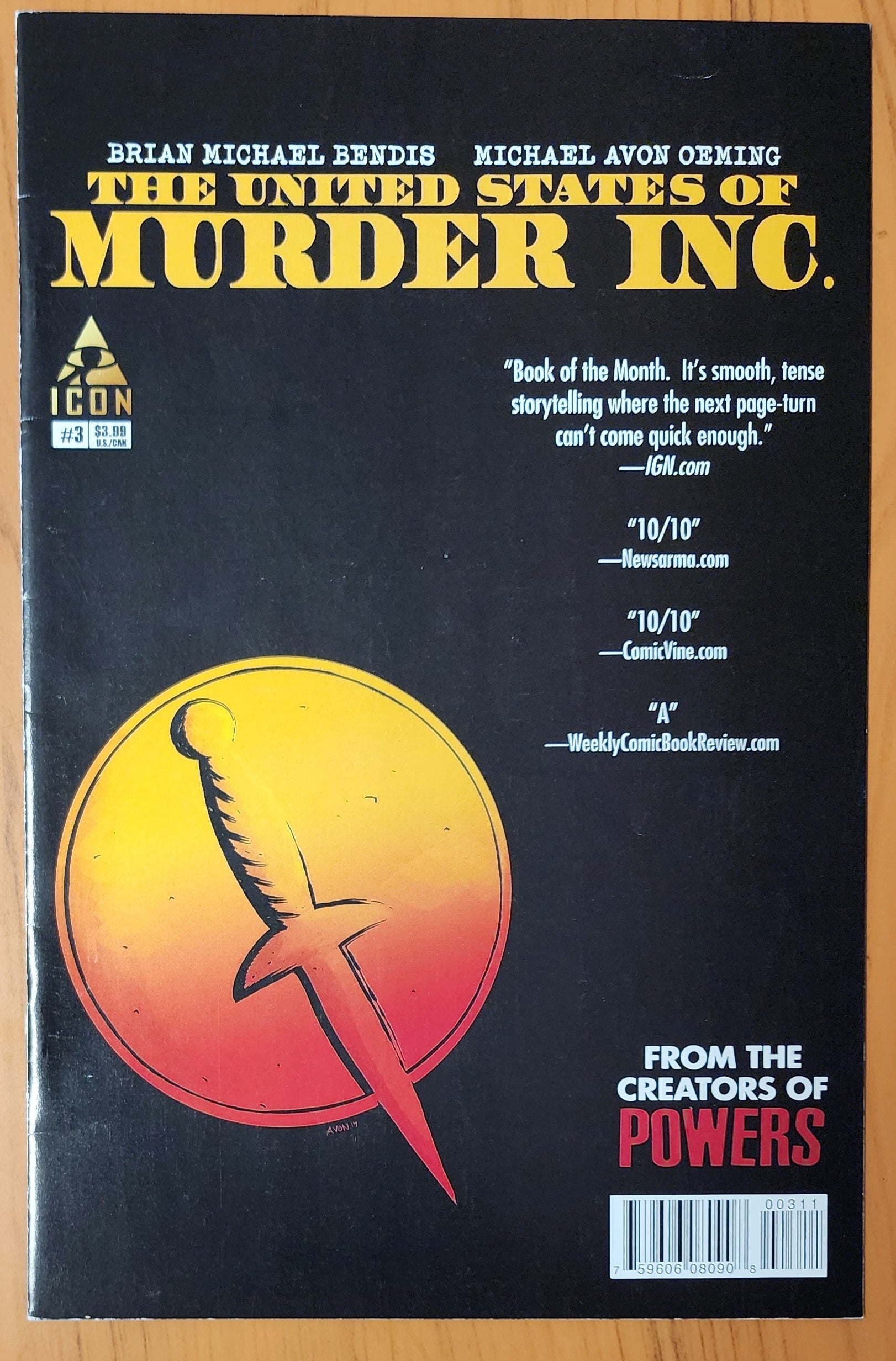 UNITED STATES OF MURDER INC #3 2014 United States of Murder Inc MARVEL COMICS