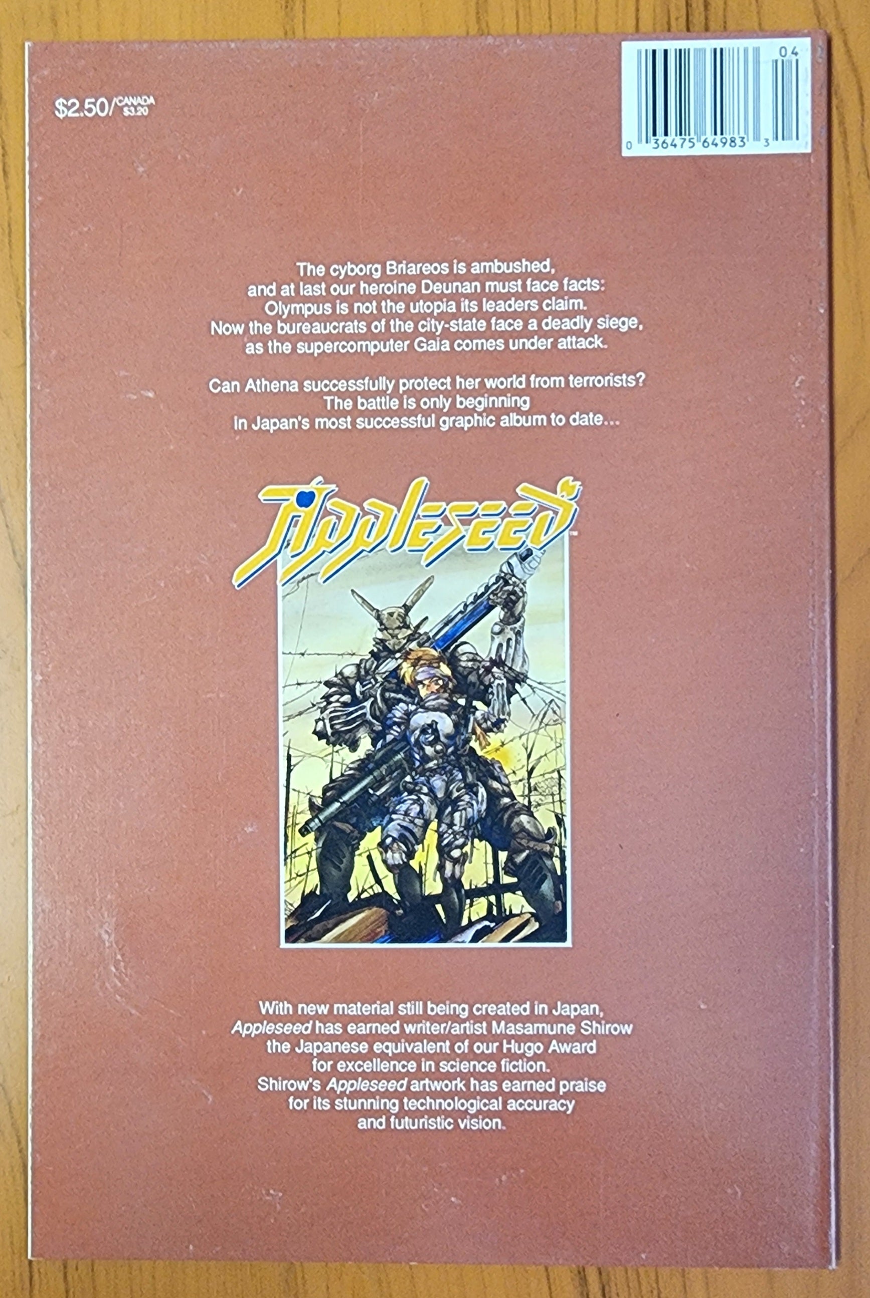 APPLESEED VOLUME 1 #4 1988 Appleseed ECLIPSE COMICS   