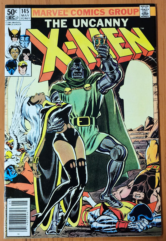 X-MEN #145 NEWSSTAND 1981 (1ST APP DOOM SQUAD) [SD01]