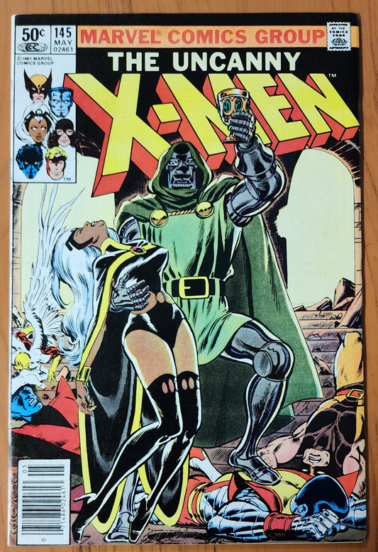 X-MEN #145 NEWSSTAND 1981 (1ST APP DOOM SQUAD) [SD02]