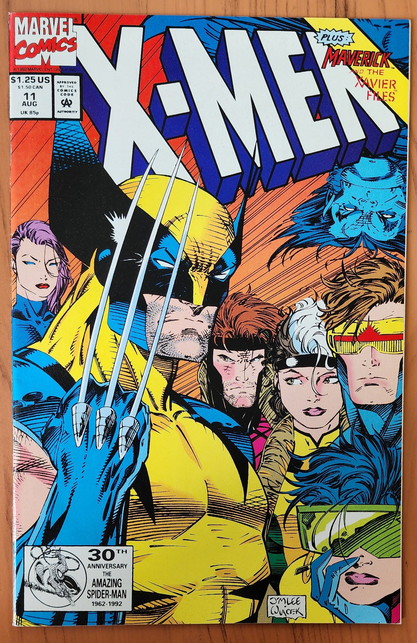 X-MEN #11 JIM LEE 1992 X-Men MARVEL COMICS   