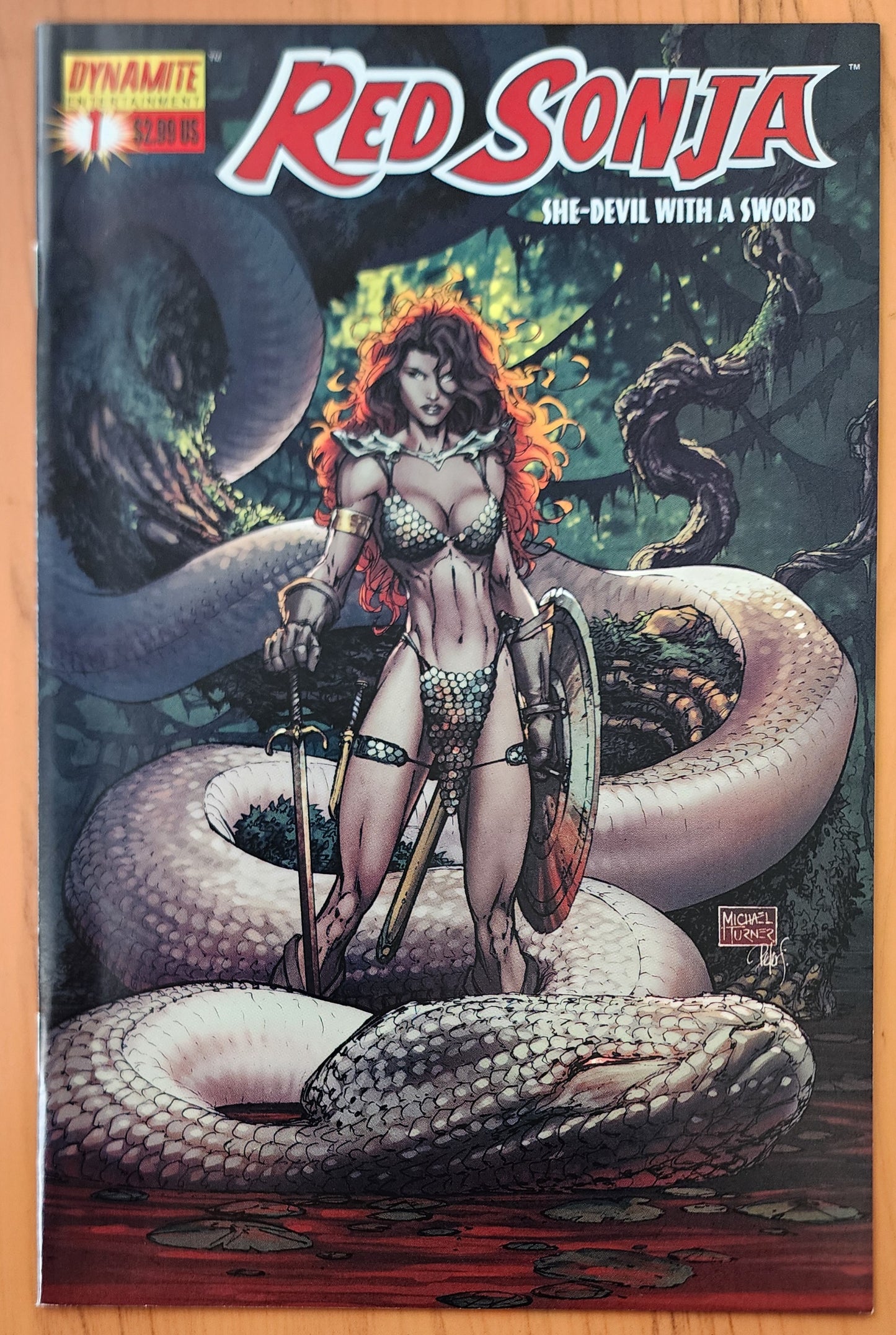 RED SONJA #1 TURNER VARIANT 2005 [J01] Red Sonja DYNAMITE