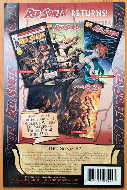 RED SONJA #1 TURNER VARIANT 2005 [J01] Red Sonja DYNAMITE