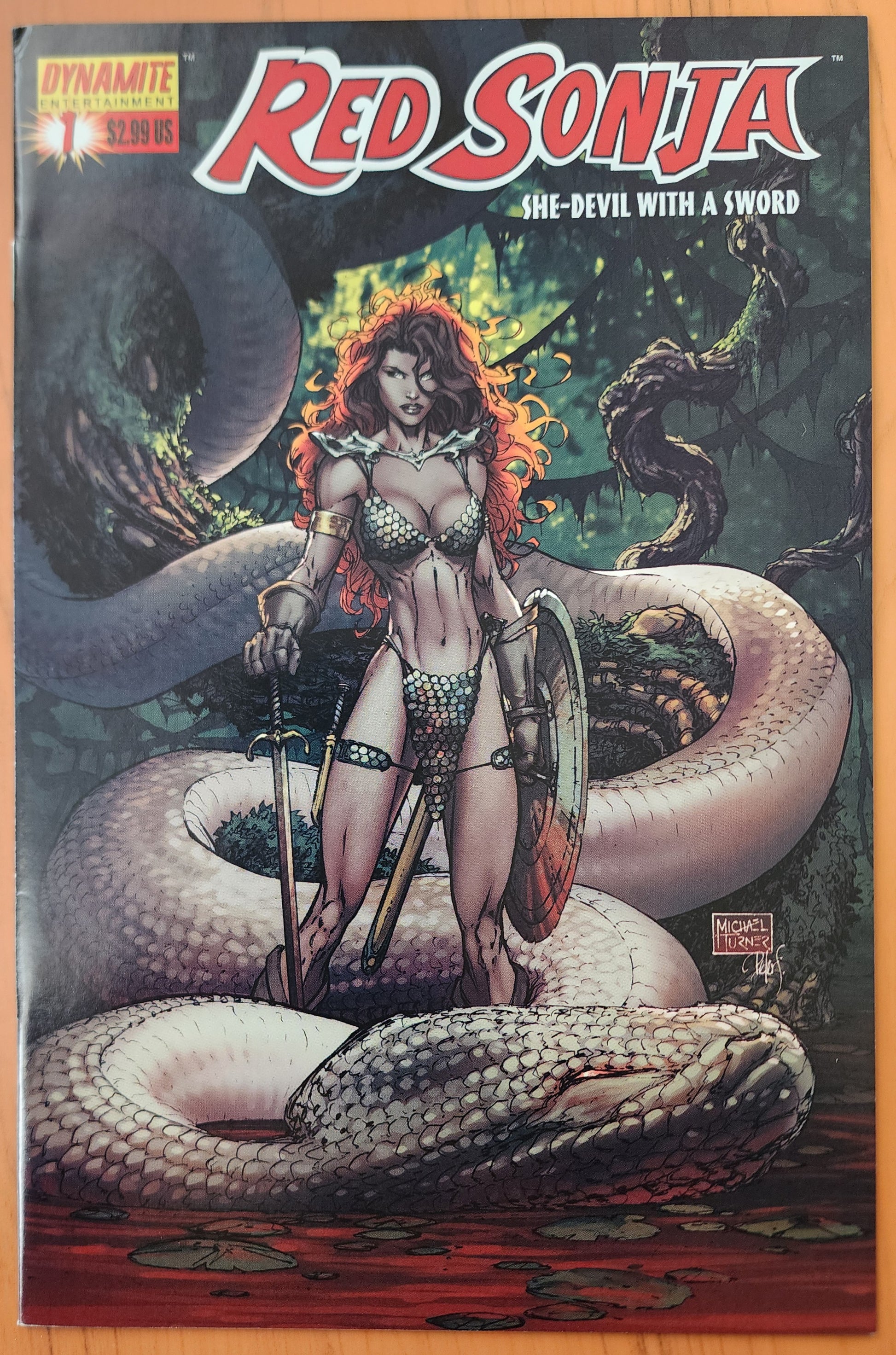 RED SONJA #1 TURNER VARIANT 2005 [J02] Red Sonja DYNAMITE