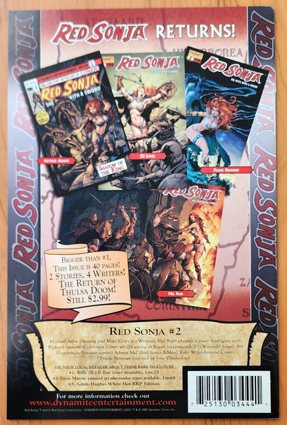 RED SONJA #1 TURNER VARIANT 2005 [J02] Red Sonja DYNAMITE